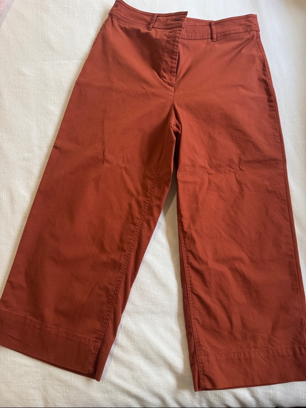 Talbots Rust Wide-Leg Capris